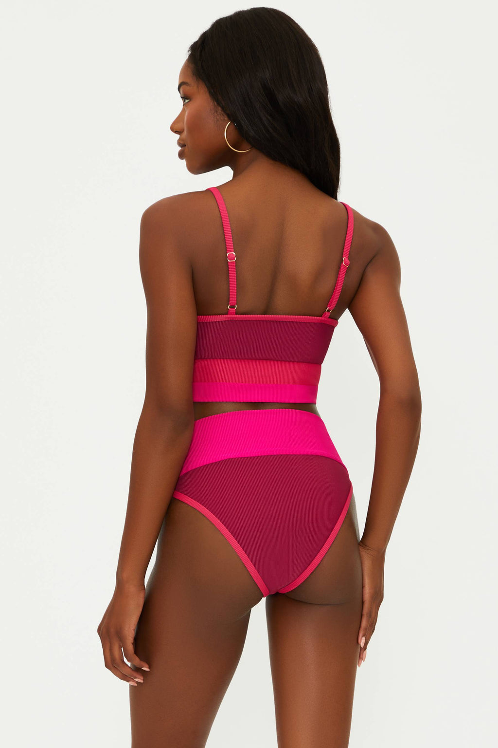 Eva Top Berry Sorbet Colorblock