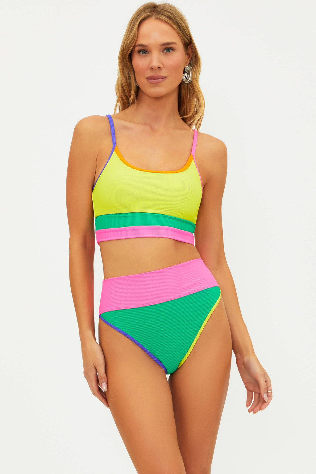 Eva Top Technicolor Colorblock