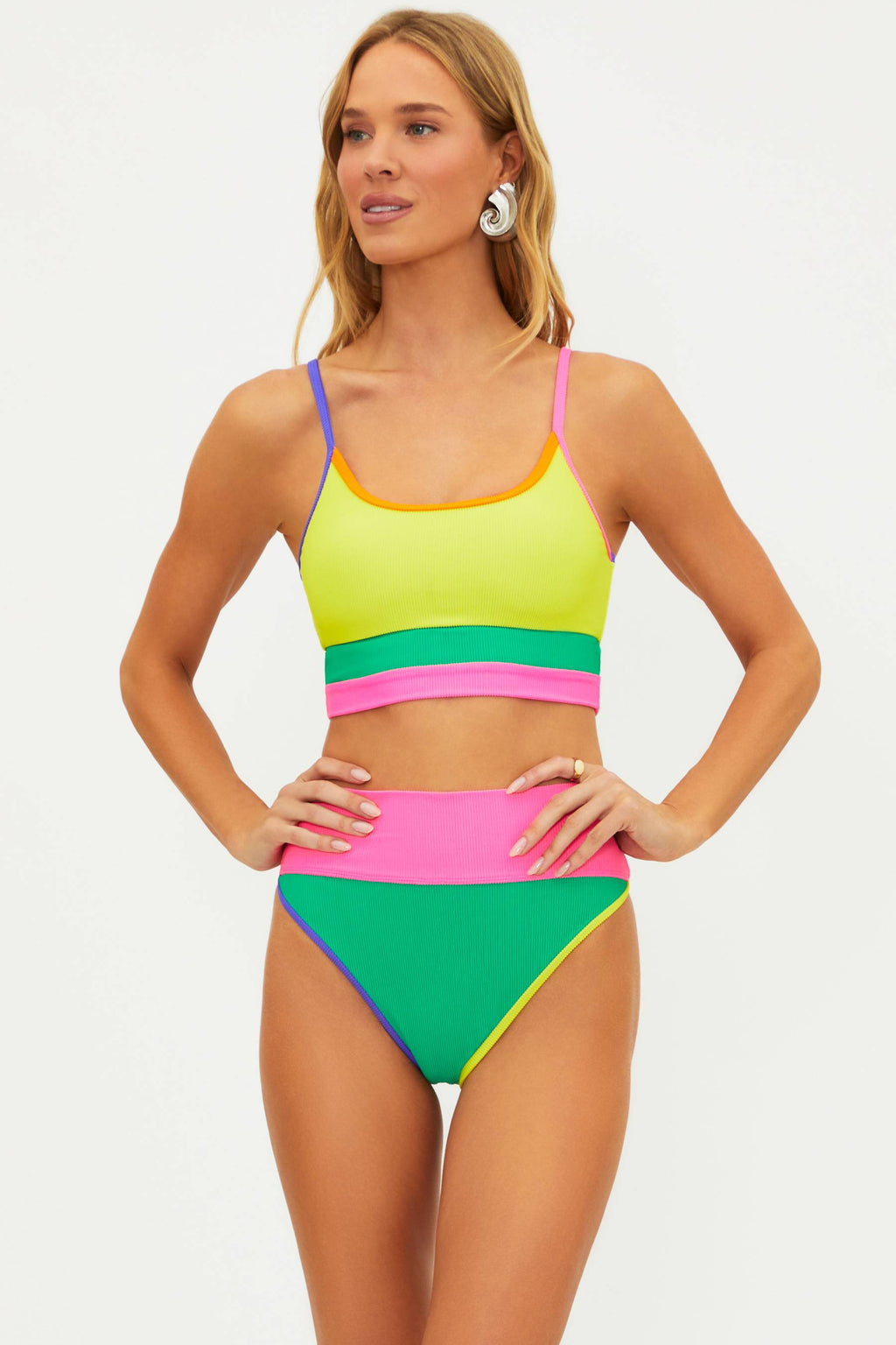 Eva Top Technicolor Colorblock