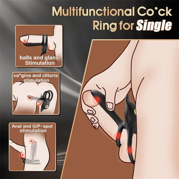 💥2025 🏆Hot sale 3-in-1 penis ring condom in July