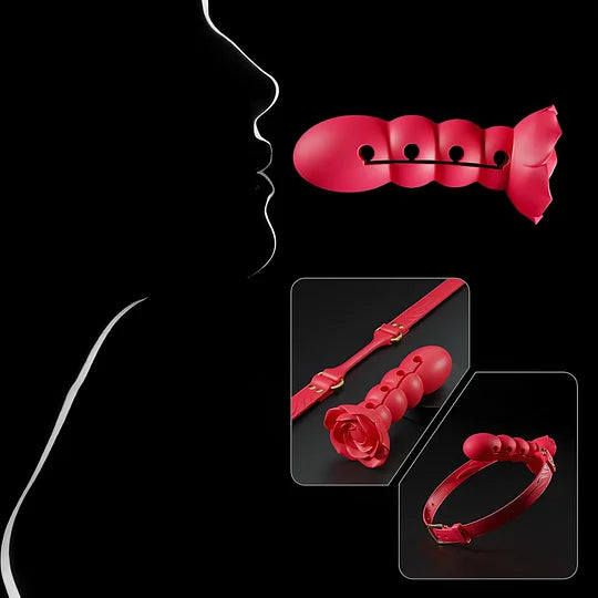 💥2026, Roselle - Rose Ball Gag For Couple Bondage Training
