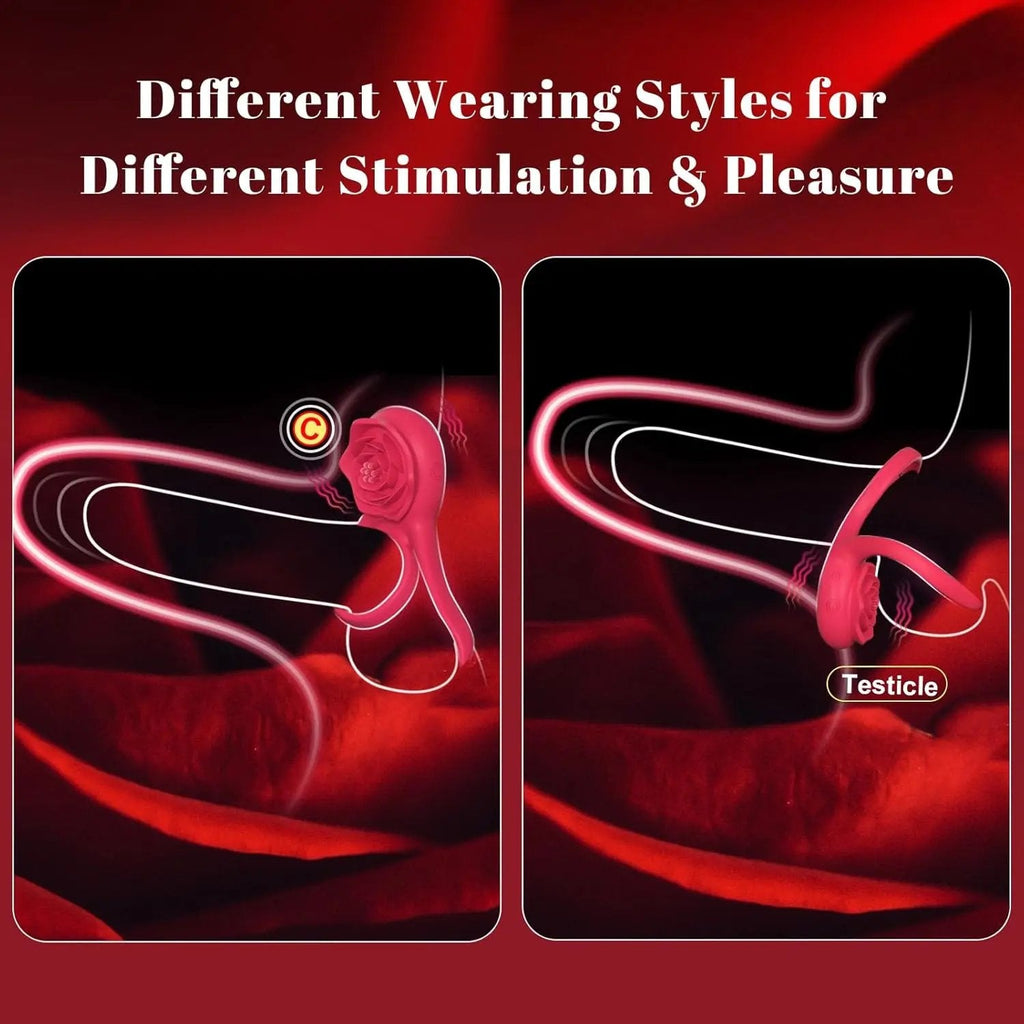 💥 2025 ROSELINK Suptruck Kiwinet® 3 in 1 Dual Ring Rose Vibrator