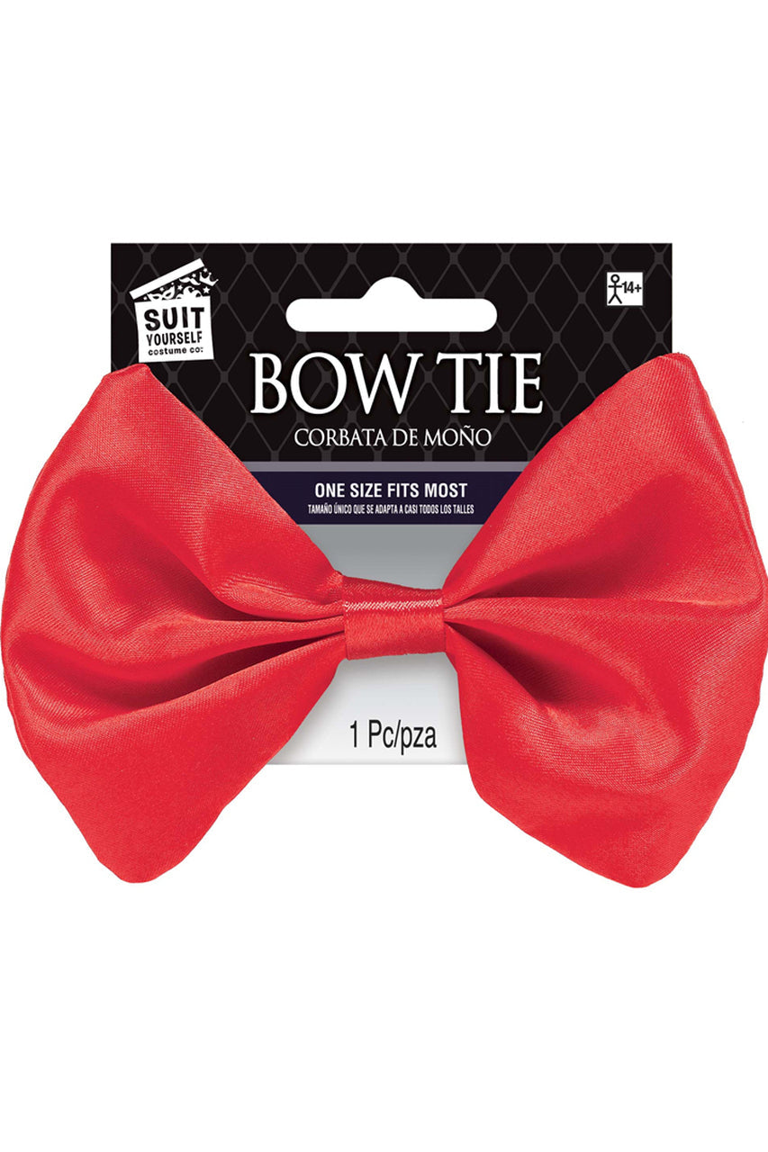 Red Satin Bow Tie