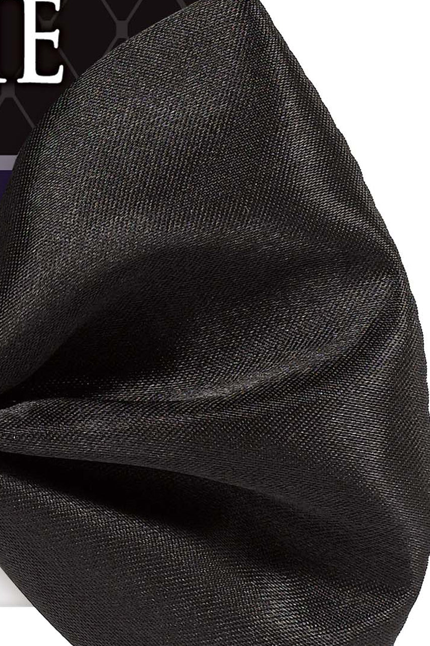 Black Satin Bow Tie