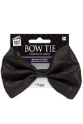 Black Satin Bow Tie