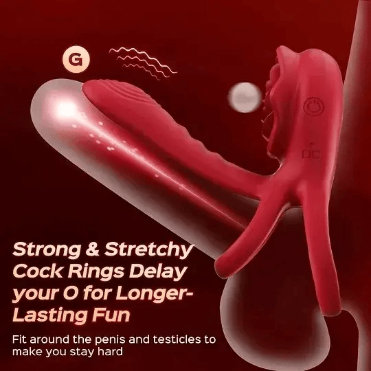 💥4 COLORS Ring-FLORAX 15° Curve Boost & Bloom Cock Ring-4 in 1 Couple Toy Penis Ring