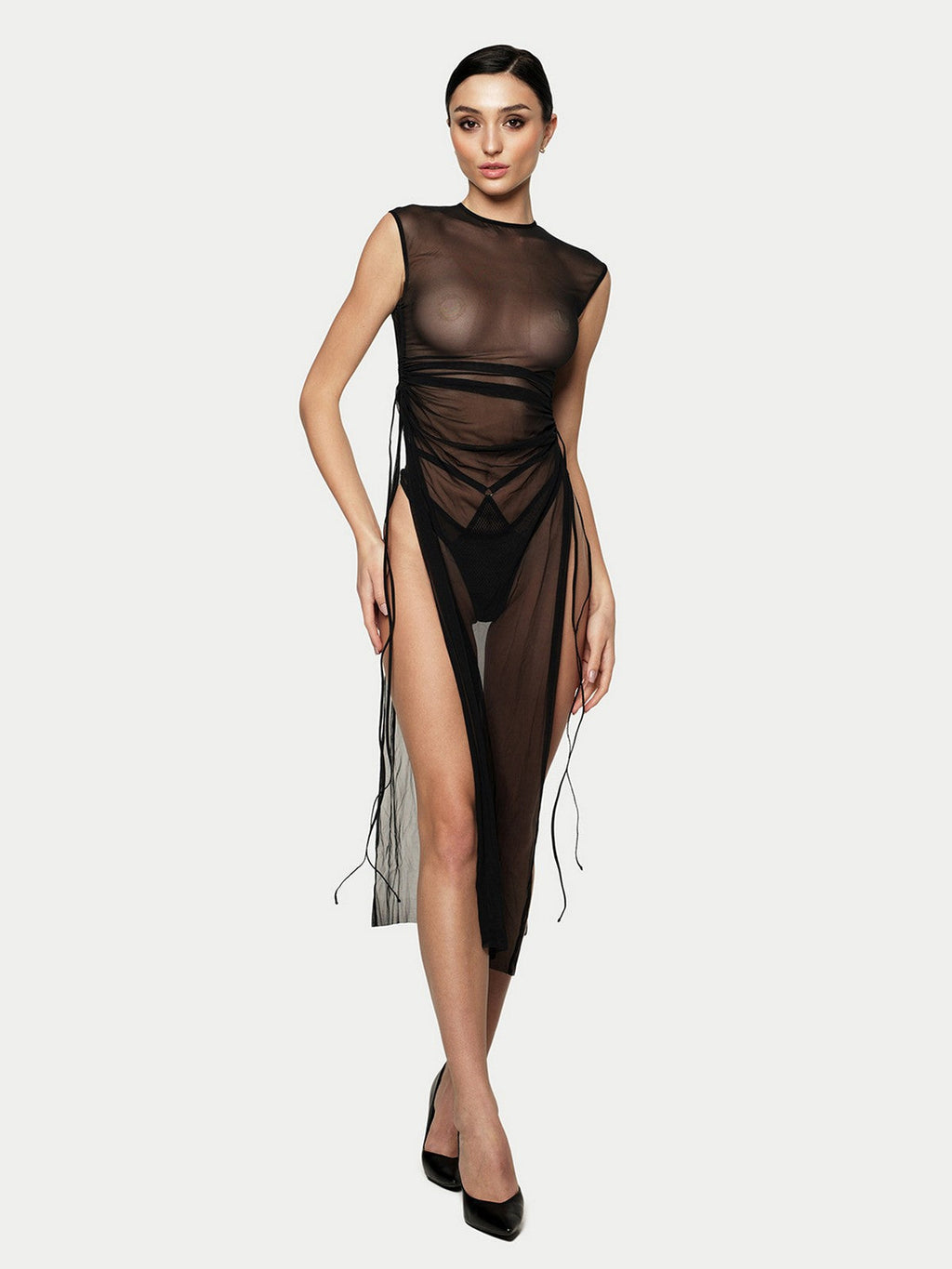 Era Mesh Dress in Black