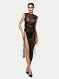 Era Mesh Dress in Black