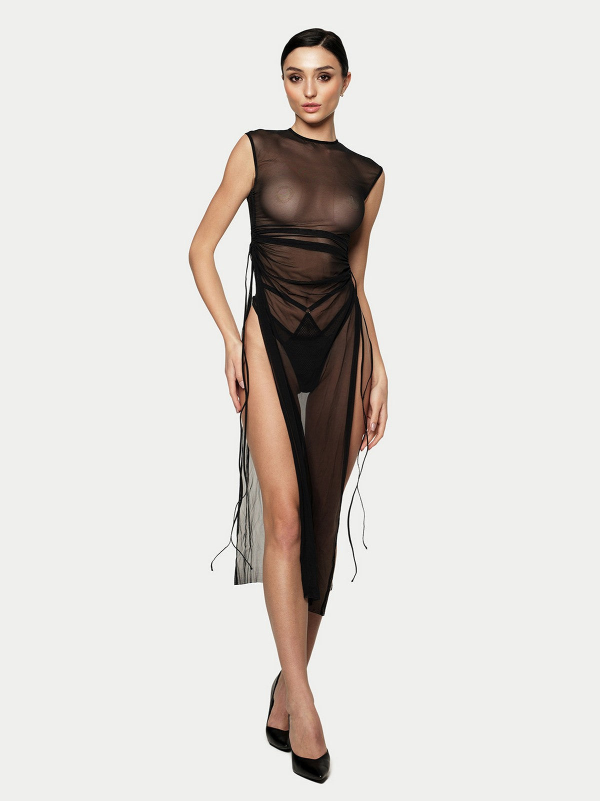 Era Mesh Dress in Black