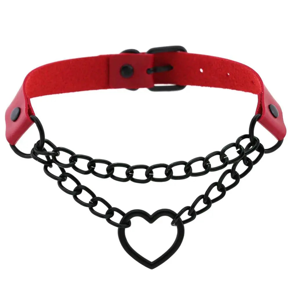 LacyNighty™ Black Heart Collar Lavah Intimates