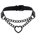LacyNighty™ Black Heart Collar Lavah Intimates