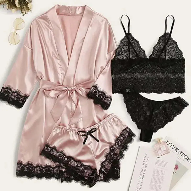 EdenMates™ Serene Silk Satin Sleepwear Set