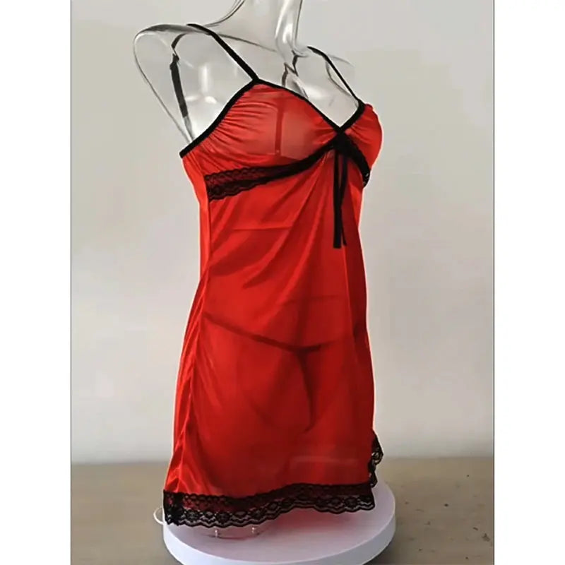EdenMates™ Plus Size Satin Nightdress