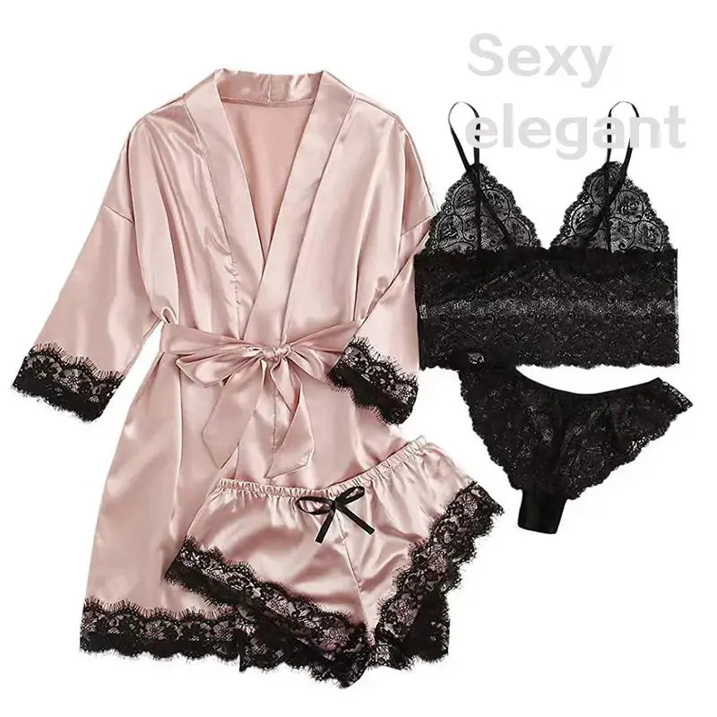 EdenMates™ Serene Silk Satin Sleepwear Set