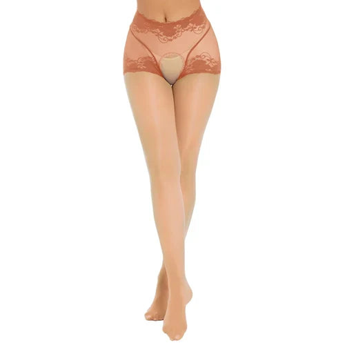 Open Crotch Pantyhose Lacy0301