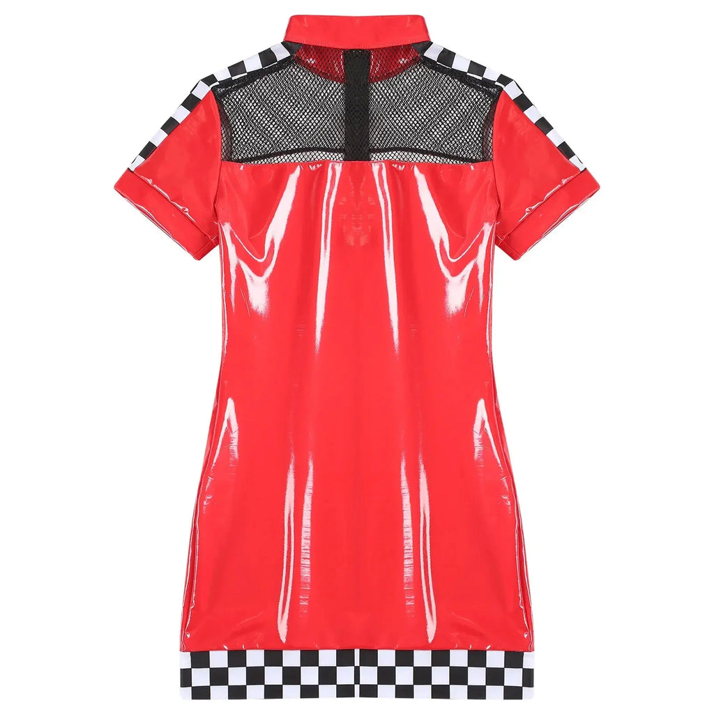 Latex Racer Driver Dress