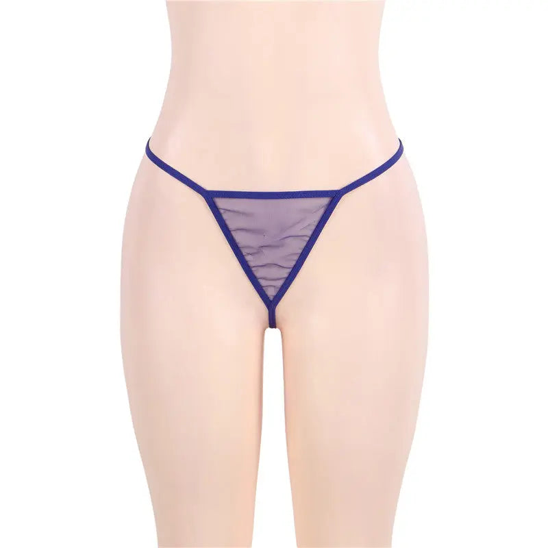 EdenMates™ Plus Size Sheer Blue Babydoll