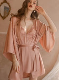 LacyNighty™ Model CH241 CINOON Chemise and Robe Set