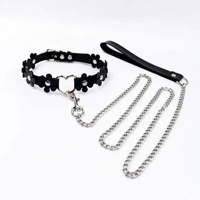 LacyNighty™ Collar & Leash Set Lavah Intimates