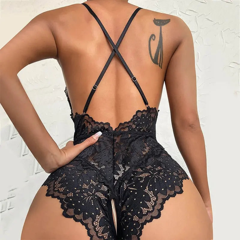 EdenMates™ Silhouette Lace Teddy