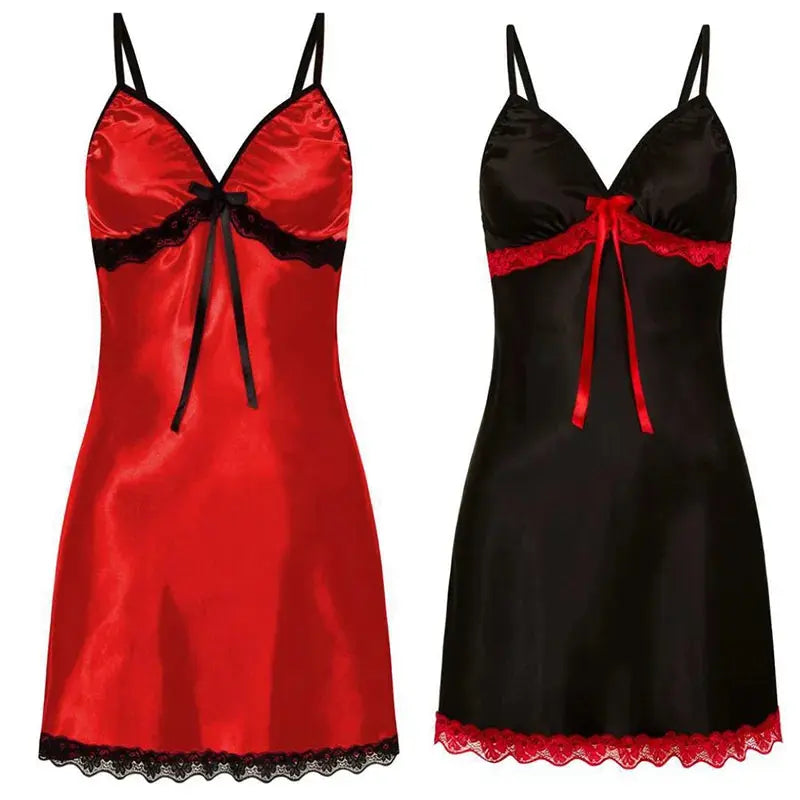 EdenMates™ Plus Size Satin Nightdress