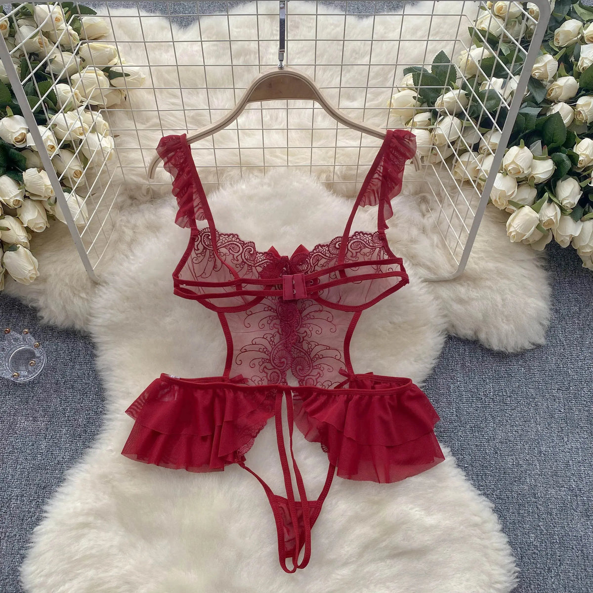 A Little Too Strong Crotchless Teddies LacyNighty Lingerie & Intimates