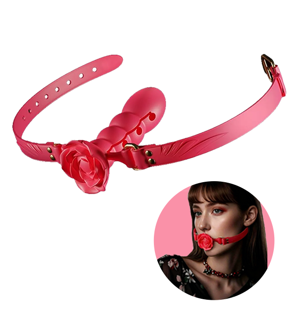 💥2026, Roselle - Rose Ball Gag For Couple Bondage Training