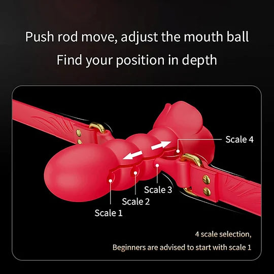 💥2026, Roselle - Rose Ball Gag For Couple Bondage Training