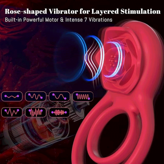 💥 2025 ROSELINK Suptruck Kiwinet® 3 in 1 Dual Ring Rose Vibrator