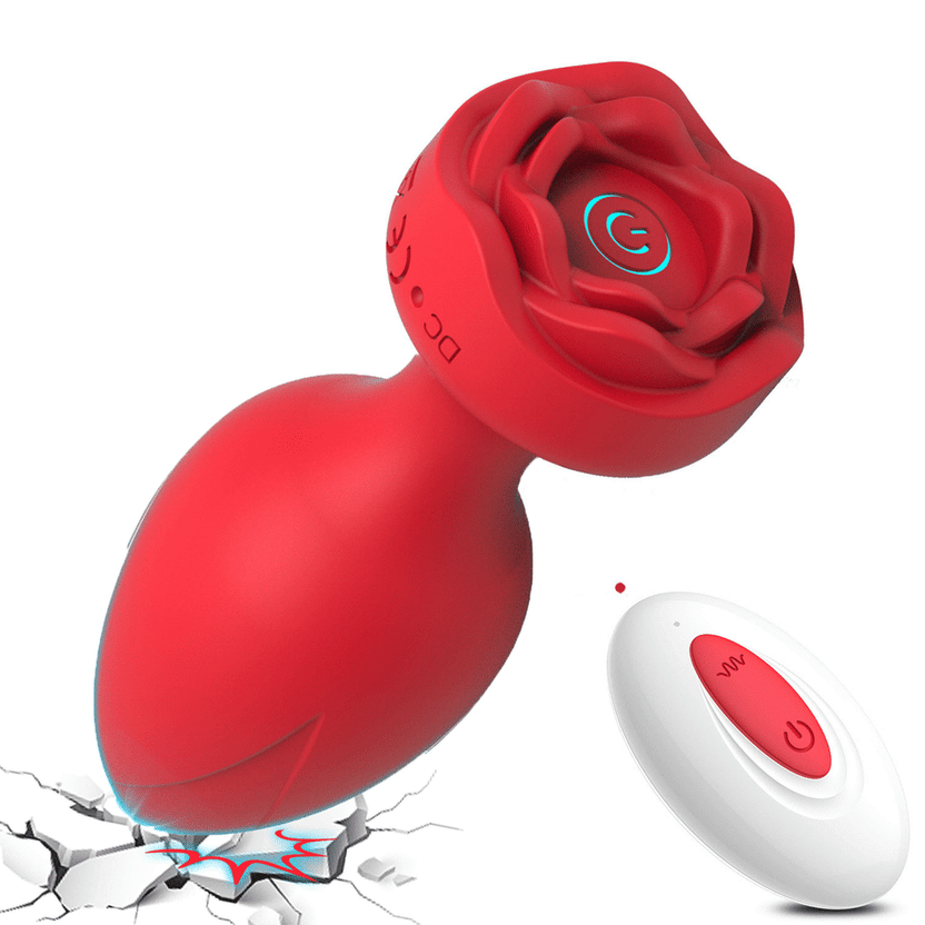 EdenMates™ Rose Remote Control Vibrating Stimulator