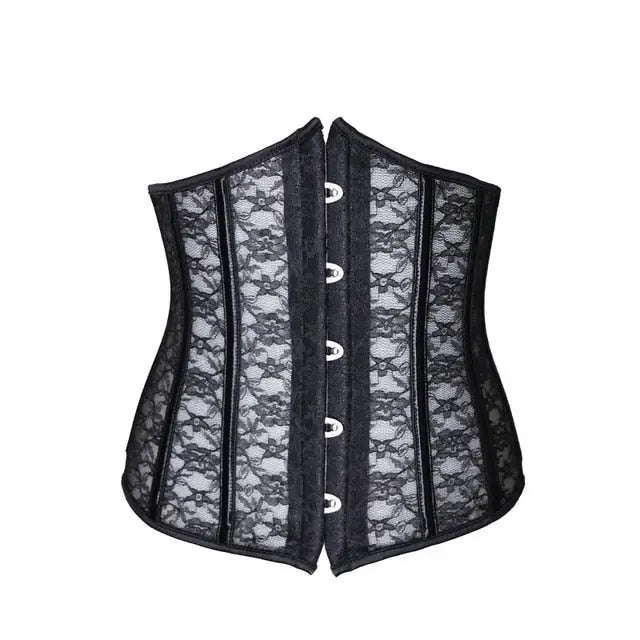 LacyNighty™ Model UC616 LORETTA LACE LINGERIE Underbust Corset