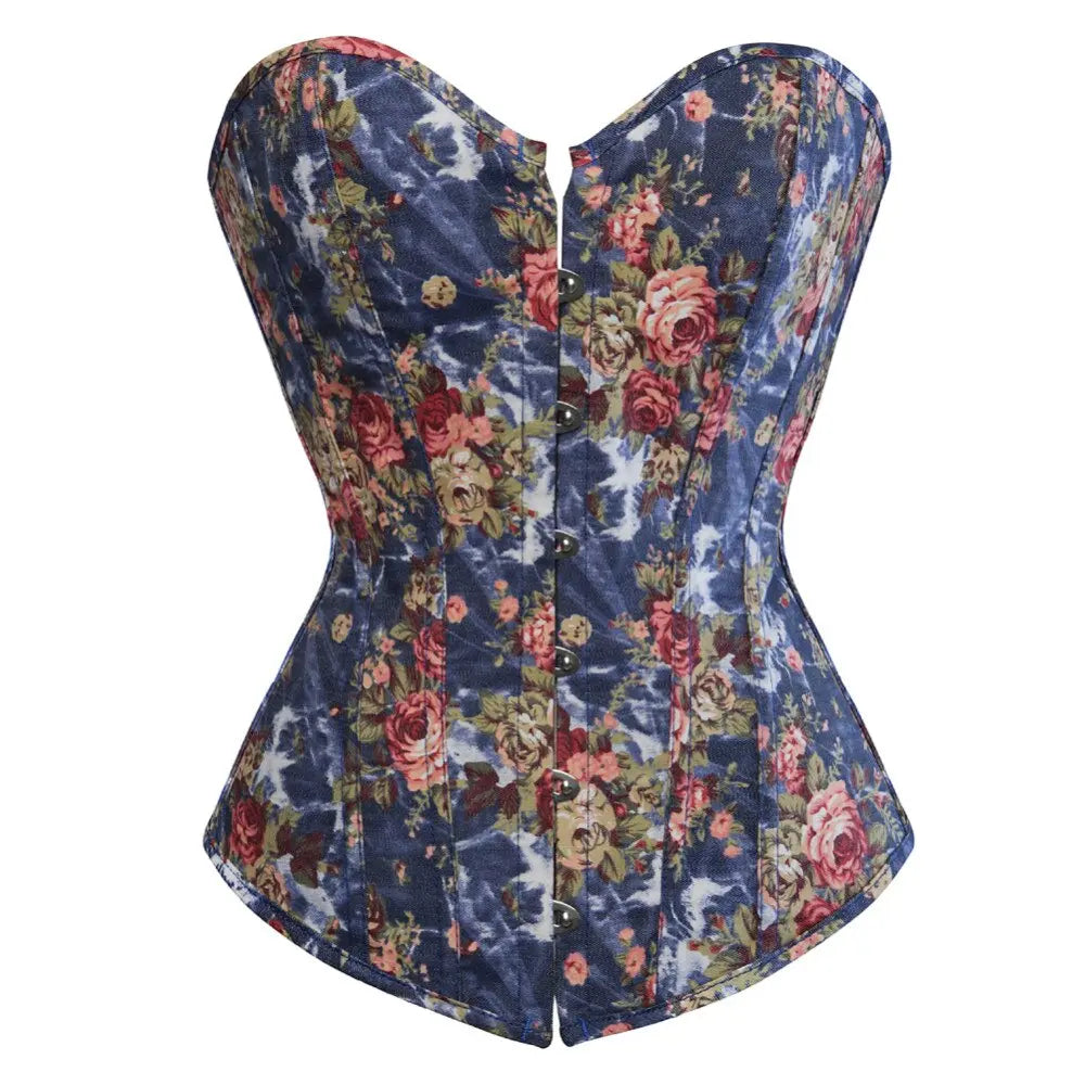 LacyNighty™ Model CT446 LORETTA LACE LINGERIE OVERBUST CORSET