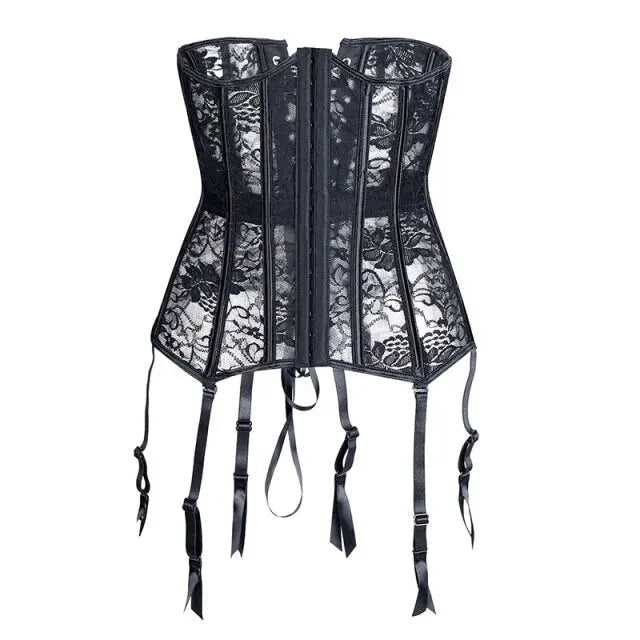 LacyNighty™ Model UC604 LORETTA LACE LINGERIE Underbust Corset