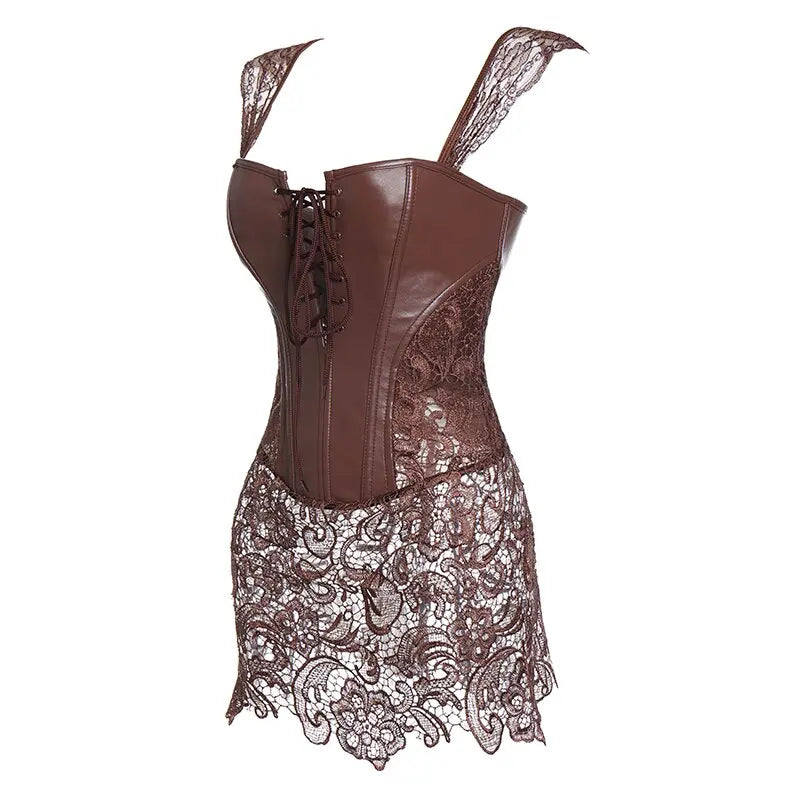 EdenMates™ Gothic Rose Corset Dress