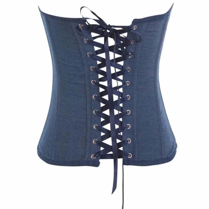 EdenMates™ Cobalt Overbust Corset