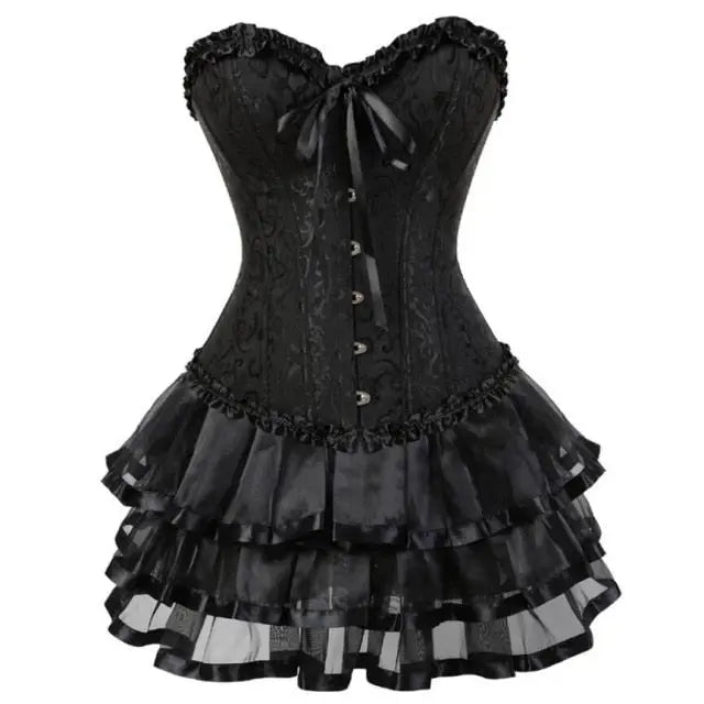 LacyNighty™ Model CD324 LORETTA LACE LINGERIE Corset Dress
