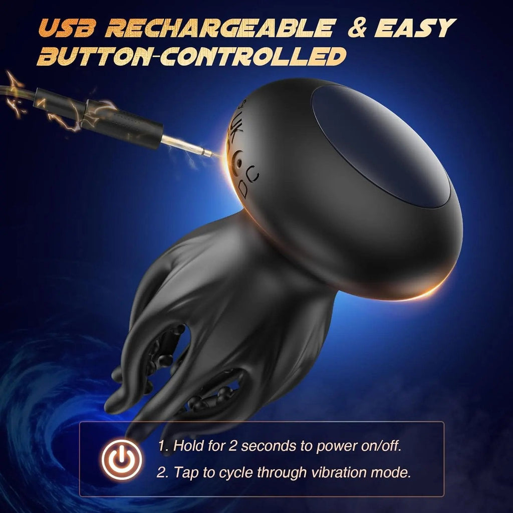 💥 2025 Limited 75% ️OFF 💦 KRAKEN Suptruck™ X10 Unisex 360° Vibrator📱 32 Massage Beads & 10 Modes